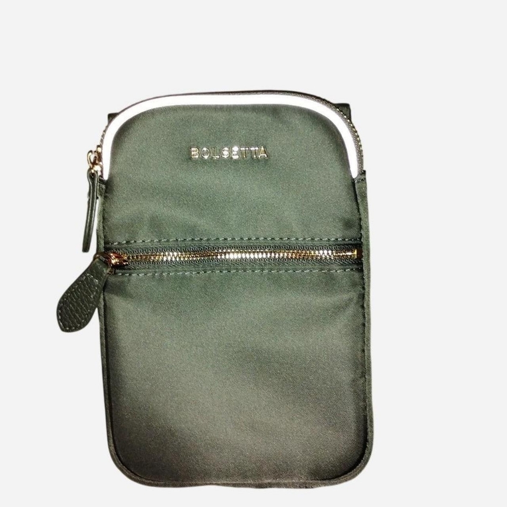 Bolsetta Mini Messenger Bag - Dark Olive Green - Water Resistant